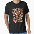 Football Game Day Cheer Coquette Bow T-Shirt - Novelty Apparel Unisex - T-Shirt, Sweatshirt, Hoodie