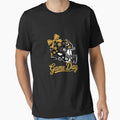 Floral Black Yellow Game Day Football T-Shirt - Graphic Print Unisex - T-Shirt, Sweatshirt, Hoodie