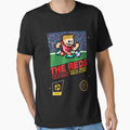 Reds 8 Bit Football Soccer Videogame T-Shirt - Streetwear Style for Adults - T-Shirt, Sweatshirt, Hoodie