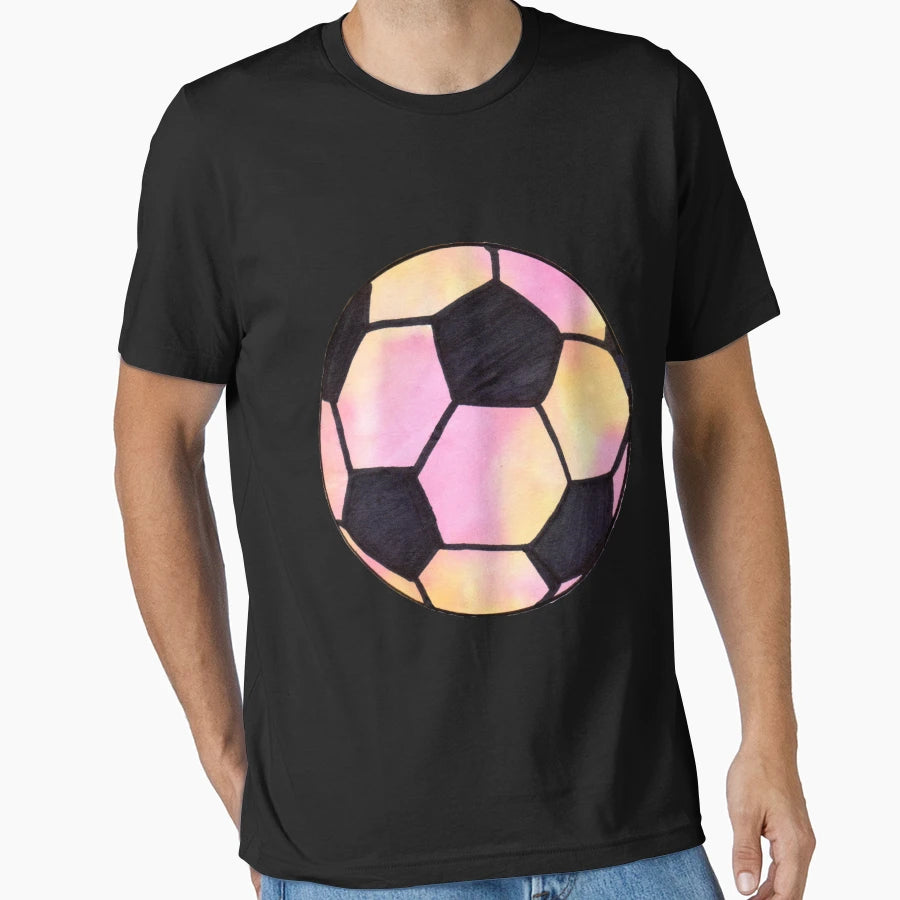 Watercolor Soccer Ball Art T-Shirt - Streetwear Style for Adults - T-Shirt, Sweatshirt, Hoodie