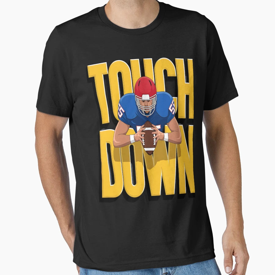 Touch Down Lets American Football All T-Shirt - Unique Graphic Unisex - T-Shirt, Sweatshirt, Hoodie