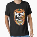 Soccer Ball Pumpkin Skull Halloween T-Shirt - Novelty Apparel Men Women - T-Shirt, Sweatshirt, Hoodie