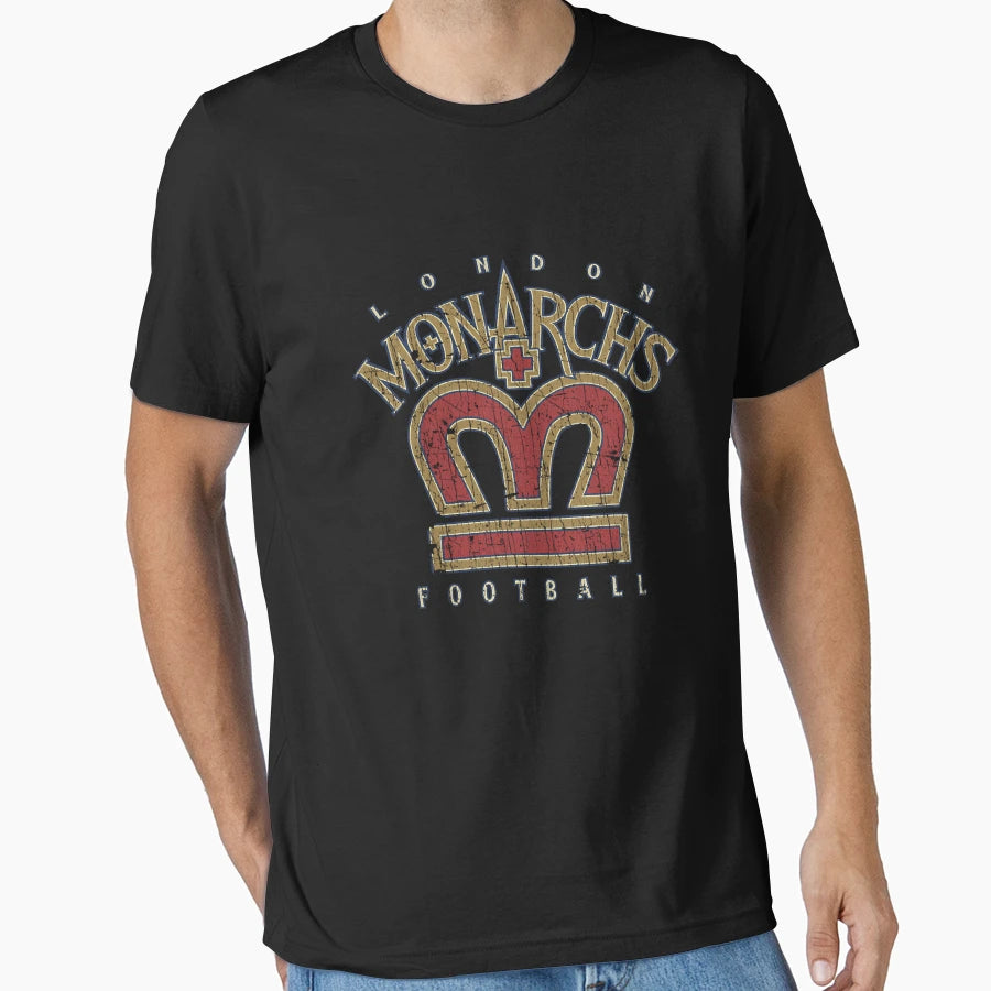 London Monarchs 1991 T-Shirt - Fun Novelty Design for Adults - T-Shirt, Sweatshirt, Hoodie
