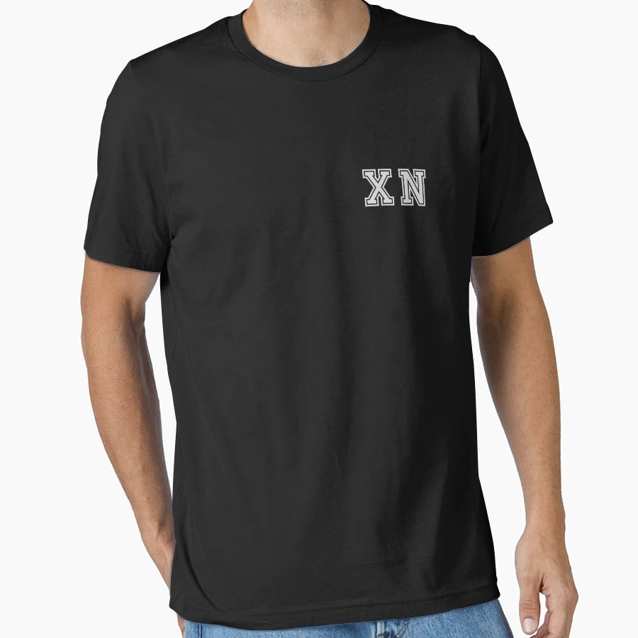 X N Varsity Initials Varsity Letters T-Shirt - Aesthetic Graphic Men Women - T-Shirt, Sweatshirt, Hoodie