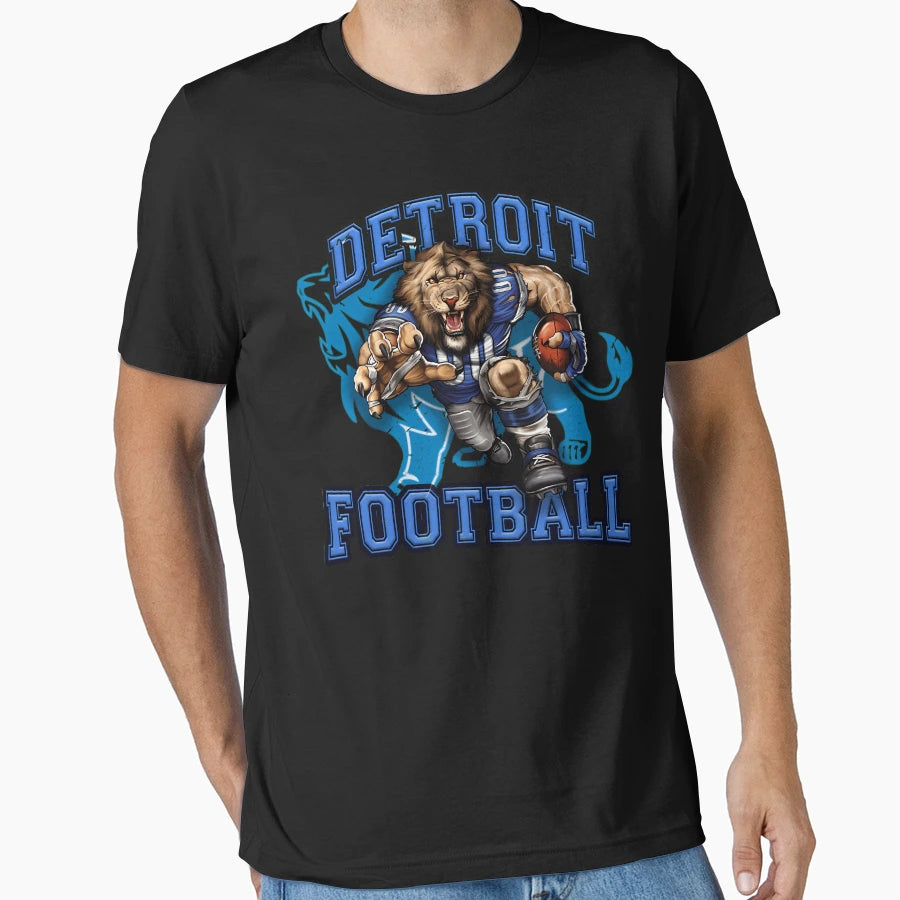 Detroit Football T-Shirt - Graphic Print for Adults - T-Shirt, Sweatshirt, Hoodie