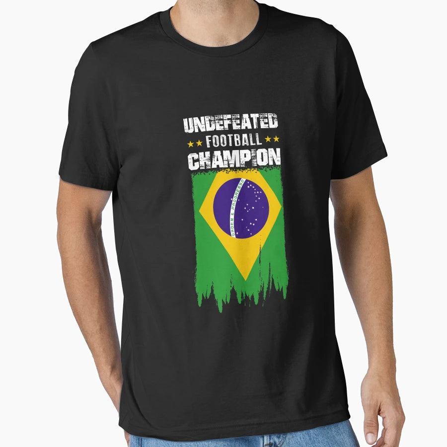 Undefeated Football Champion Brazil T-Shirt - Graphic Print for Adults - T-Shirt, Sweatshirt, Hoodie