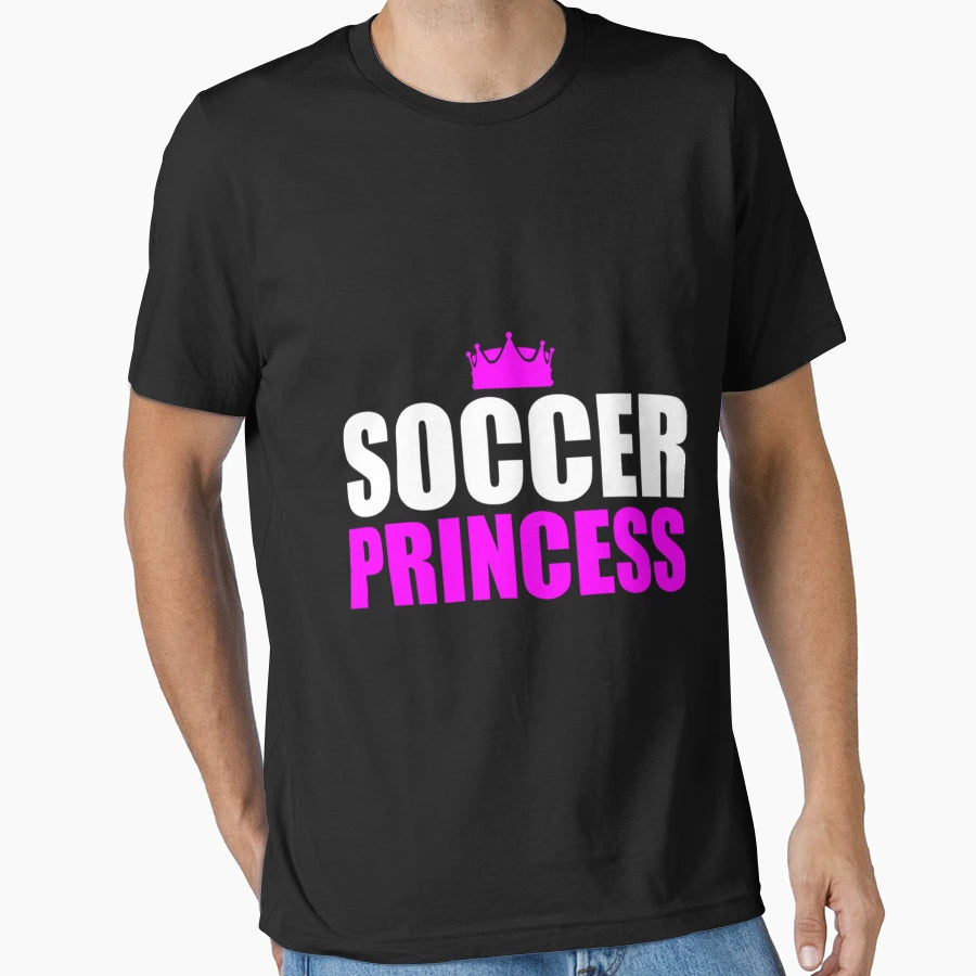 Soccer Princess T-Shirt - Graphic Print Unisex - T-Shirt, Sweatshirt, Hoodie