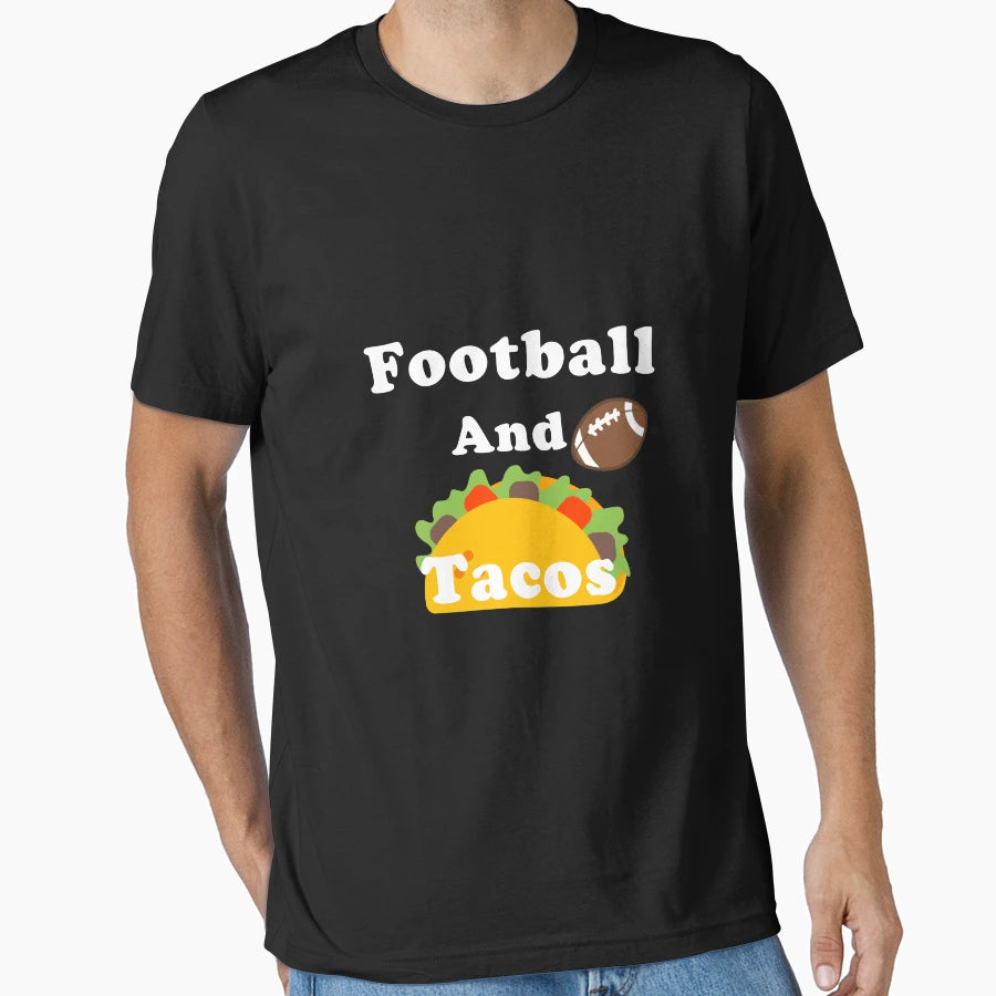 Football And Tacos T-Shirt - Unique Graphic Unisex - T-Shirt, Sweatshirt, Hoodie