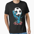 Zombie Funny Soccer Player Scary T-Shirt - Minimalist Print for Adults - T-Shirt, Sweatshirt, Hoodie