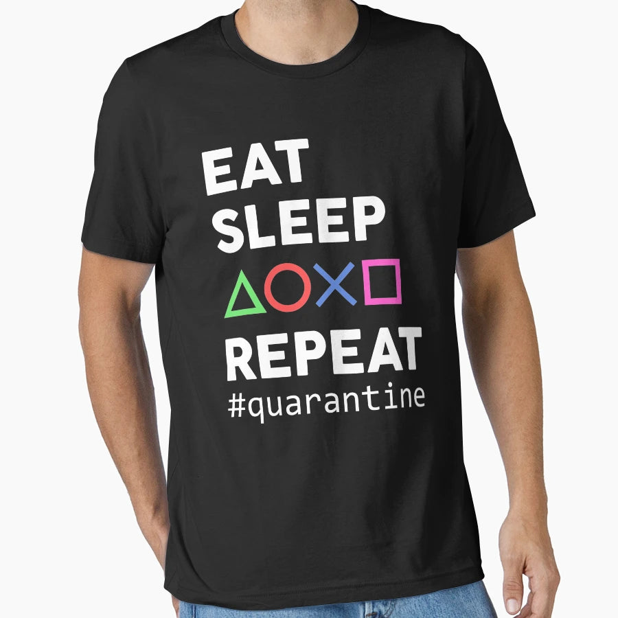 Eat Sleep Video Game Repeat T-Shirt - Novelty Apparel Unisex - T-Shirt, Sweatshirt, Hoodie