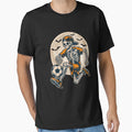Funny Skeleton Soccer Player Halloween T-Shirt - Novelty Apparel Unisex - T-Shirt, Sweatshirt, Hoodie