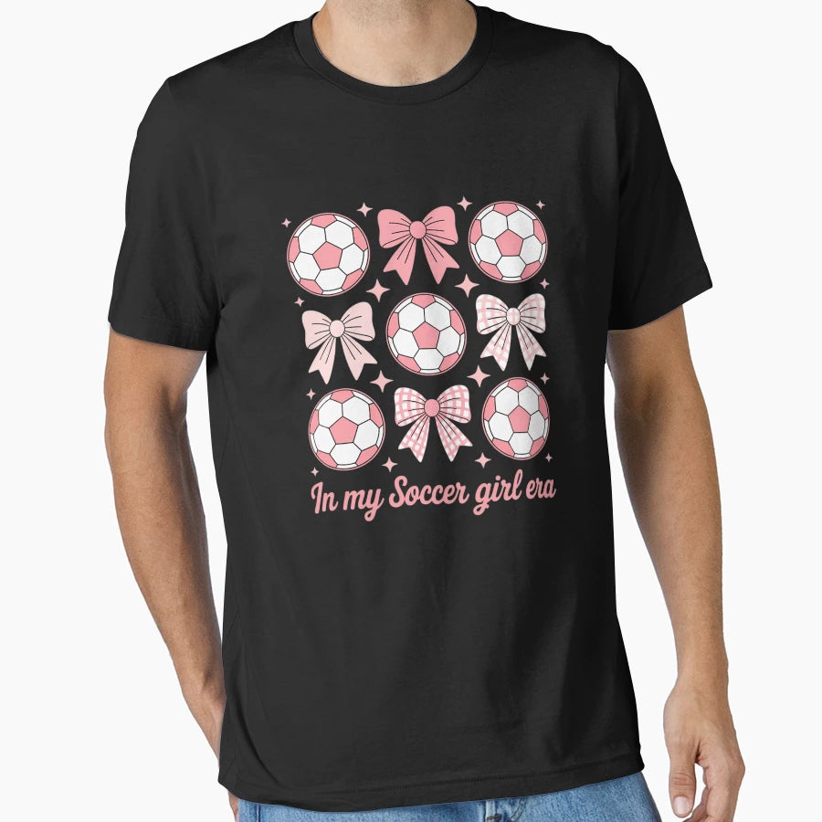 Soccer Bow T-Shirt - Trendy Graphic Unisex - T-Shirt, Sweatshirt, Hoodie