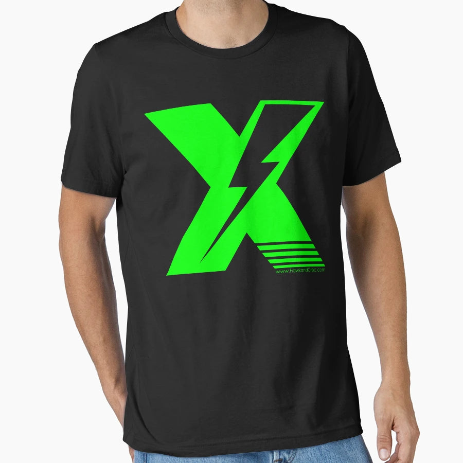 X Croc Logo Black T-Shirt - Casual Everyday Wear Men Women - T-Shirt, Sweatshirt, Hoodie