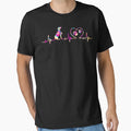 Dog Paw Heartbeat Mom Love Dogs T-Shirt - Minimalist Print Men Women - T-Shirt, Sweatshirt, Hoodie