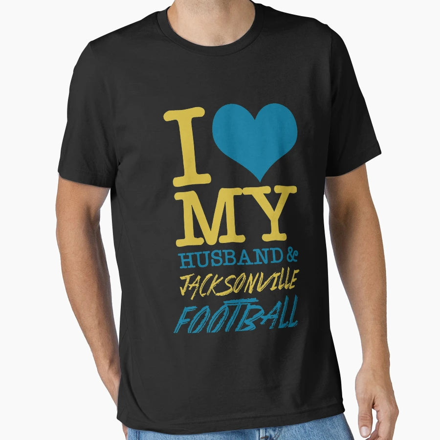 I Love My Husband And Jacksonville T-Shirt - Minimalist Print Unisex - T-Shirt, Sweatshirt, Hoodie