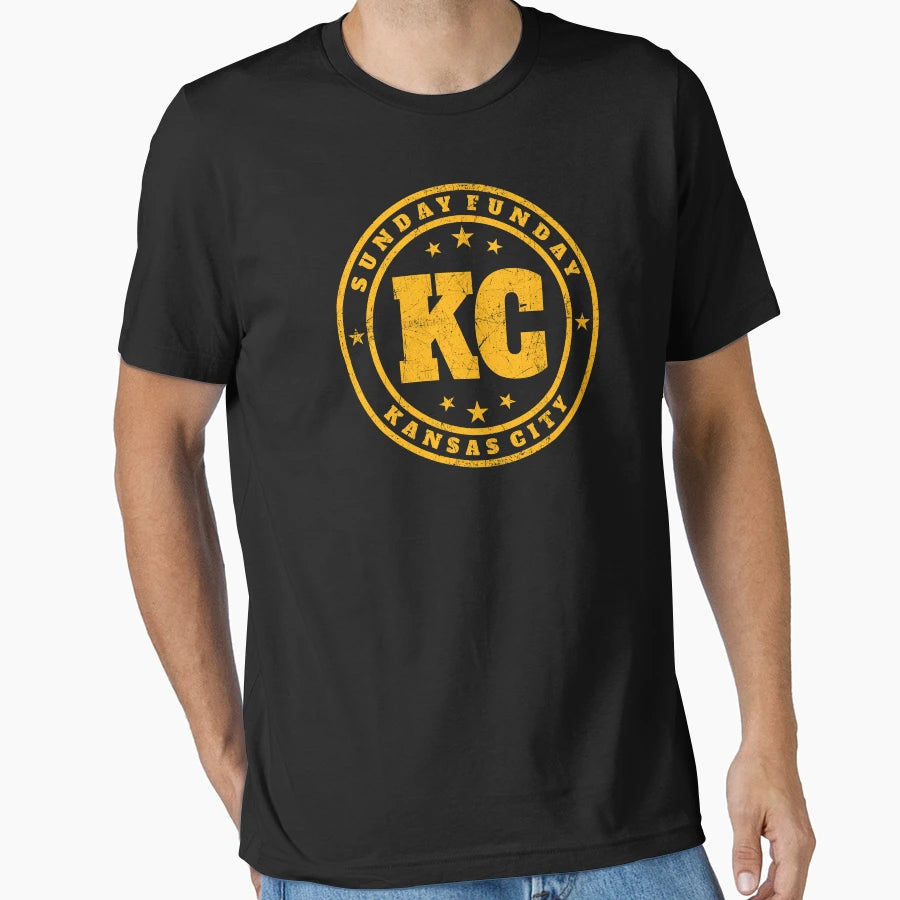 Sunday Funday Kansas City Football Team T-Shirt - Unique Graphic for Adults - T-Shirt, Sweatshirt, Hoodie