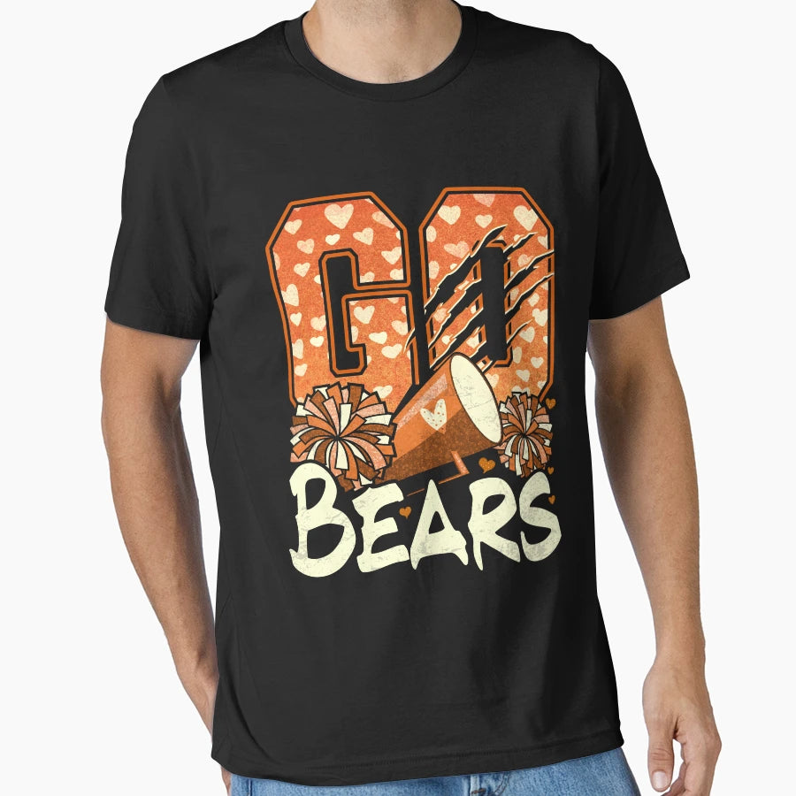 Bears Football Go Cheer Bears Funny T-Shirt - Streetwear Style Unisex - T-Shirt, Sweatshirt, Hoodie