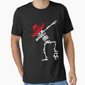 Mexico Dab Dabbing Skeleton Soccer Football T-Shirt - Unique Graphic Unisex - T-Shirt, Sweatshirt, Hoodie