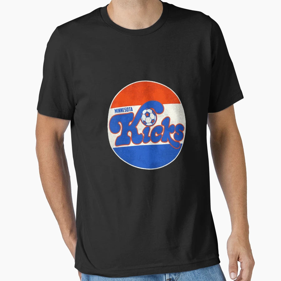 Defunct Minnesota Kicks Soccer Team T-Shirt - Custom Art Print Unisex - T-Shirt, Sweatshirt, Hoodie