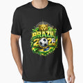 Brazil 2026 World Cup Soccer T-Shirt - Custom Art Print for Adults - T-Shirt, Sweatshirt, Hoodie