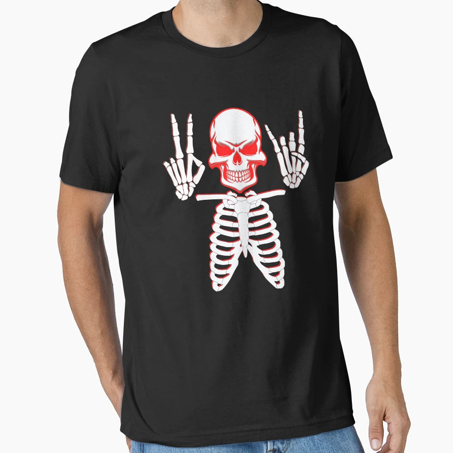 Skull Fight Halloween Day T-Shirt - Streetwear Style for Adults - T-Shirt, Sweatshirt, Hoodie
