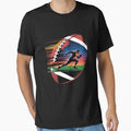 Multiple Exposure Art American Football T-Shirt - Unique Graphic Unisex - T-Shirt, Sweatshirt, Hoodie