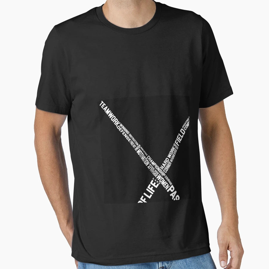 Field Hockey Words T-Shirt - Unique Graphic Men Women - T-Shirt, Sweatshirt, Hoodie