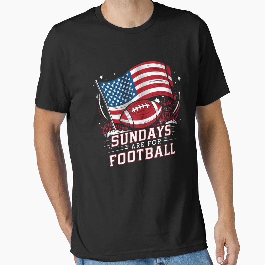 Sundays Are Football T-Shirt - Novelty Apparel Men Women - T-Shirt, Sweatshirt, Hoodie