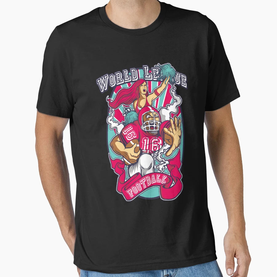 World League Football Player Cheer Leader T-Shirt - Graphic Print Men Women - T-Shirt, Sweatshirt, Hoodie