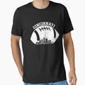 Cincinnati Skyline Football Fan T-Shirt - Streetwear Style for Adults - T-Shirt, Sweatshirt, Hoodie