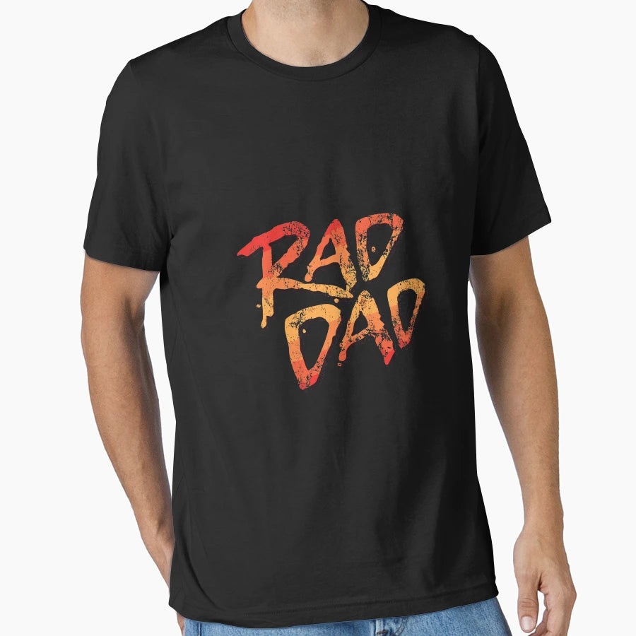 Rad Dad 80S Nostalgic Gift Dad T-Shirt - Minimalist Print for Adults - T-Shirt, Sweatshirt, Hoodie