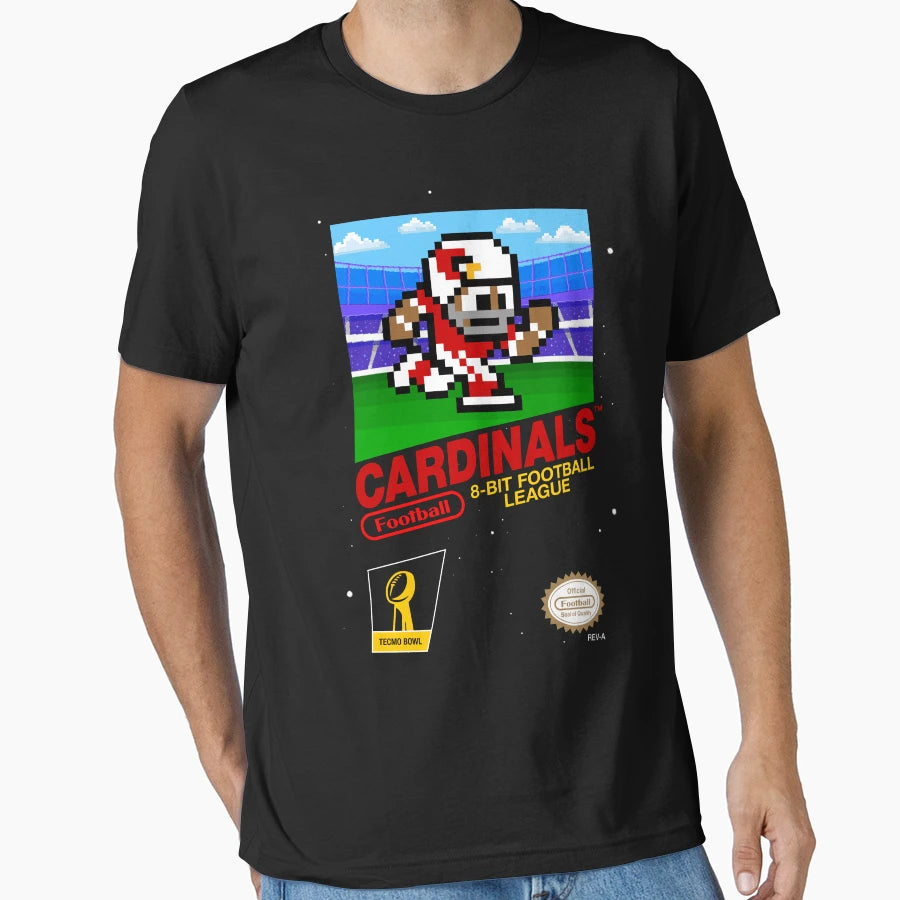 Arizona Cardinals 8 Bit Football T-Shirt - Minimalist Print for Adults - T-Shirt, Sweatshirt, Hoodie