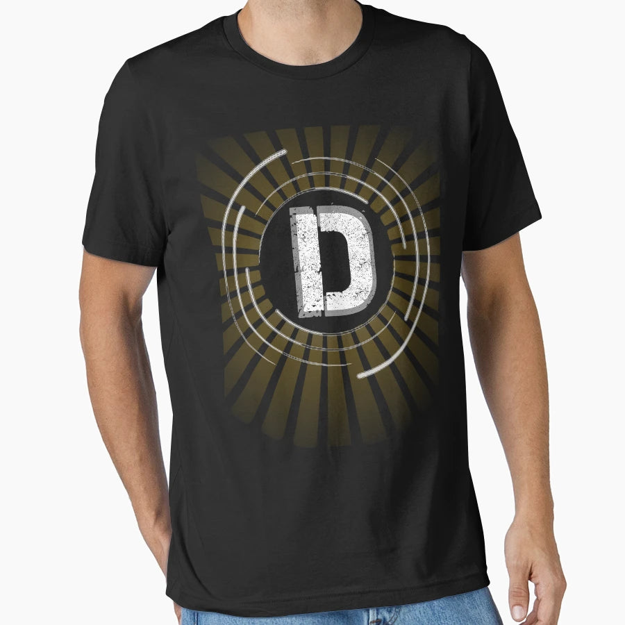 Letter D Alphabet Sunlight And Space T-Shirt - Minimalist Print Men Women - T-Shirt, Sweatshirt, Hoodie