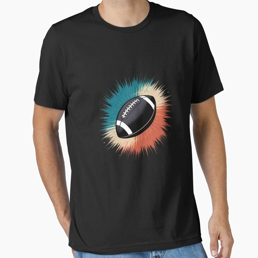 American Football Football T-Shirt - Aesthetic Graphic for Adults - T-Shirt, Sweatshirt, Hoodie