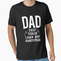 Fathers Day Dad Chef Coach Lawnboy T-Shirt - Graphic Print Men Women - T-Shirt, Sweatshirt, Hoodie