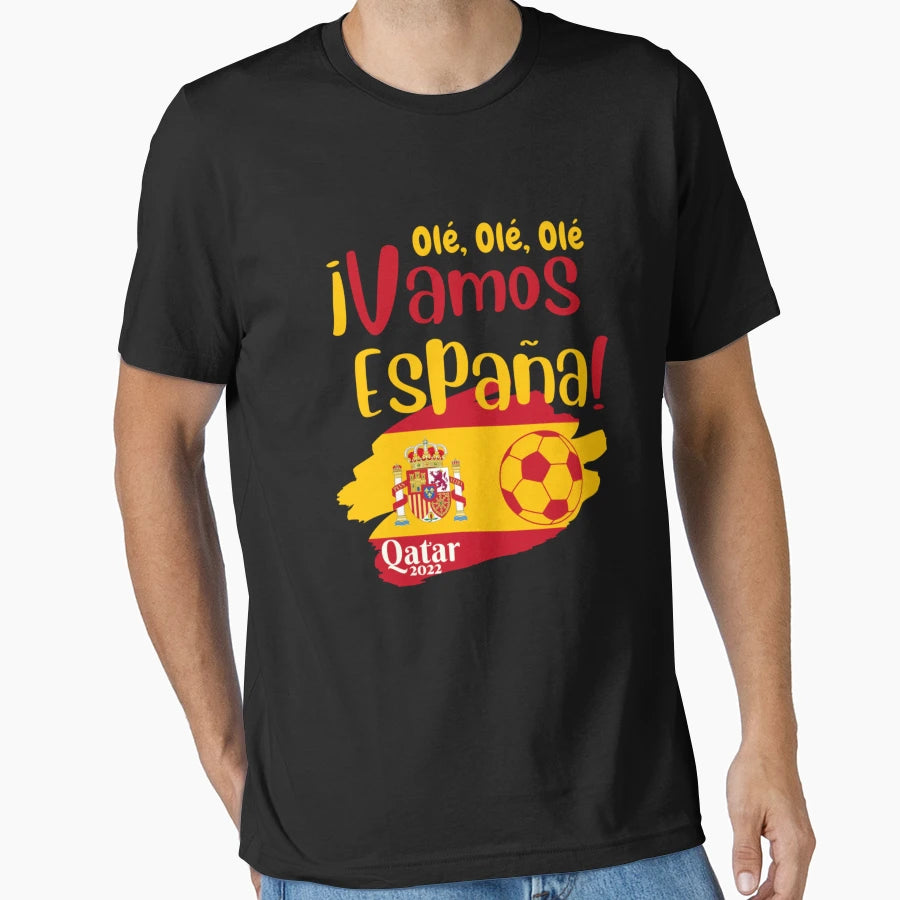 Vamos Espana Ole Ole Ole Qatar World Cup T-Shirt - Graphic Print Men Women - T-Shirt, Sweatshirt, Hoodie