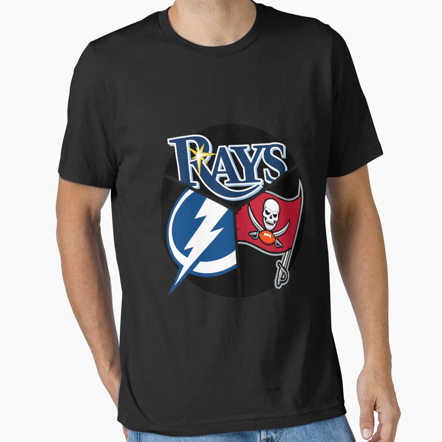 Tampa Bay Sports Teams Triquad T-Shirt - Custom Art Print for Adults - T-Shirt, Sweatshirt, Hoodie