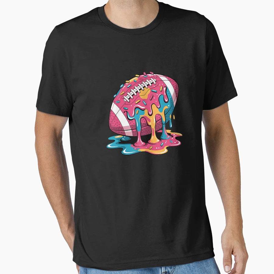 Football Drip Lineman Wr Qb Rb Ice Cream T-Shirt - Novelty Apparel Unisex - T-Shirt, Sweatshirt, Hoodie