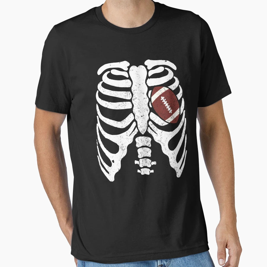 Skeleton Rib Cage American Football X T-Shirt - Streetwear Style Unisex - T-Shirt, Sweatshirt, Hoodie