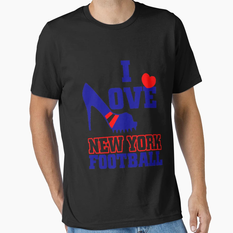 I Love New York Football T-Shirt - Fun Novelty Design for Adults - T-Shirt, Sweatshirt, Hoodie