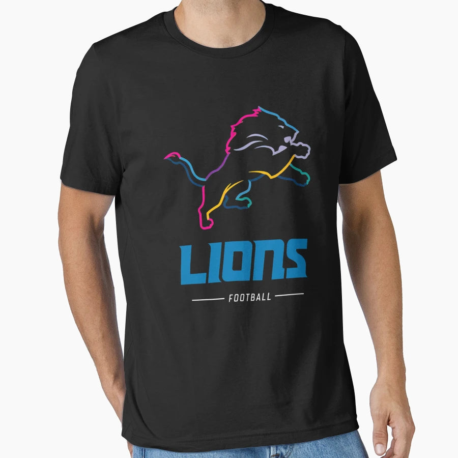 Detroit Lions Team Lockup Kt 172 T-Shirt - Novelty Apparel Men Women - T-Shirt, Sweatshirt, Hoodie