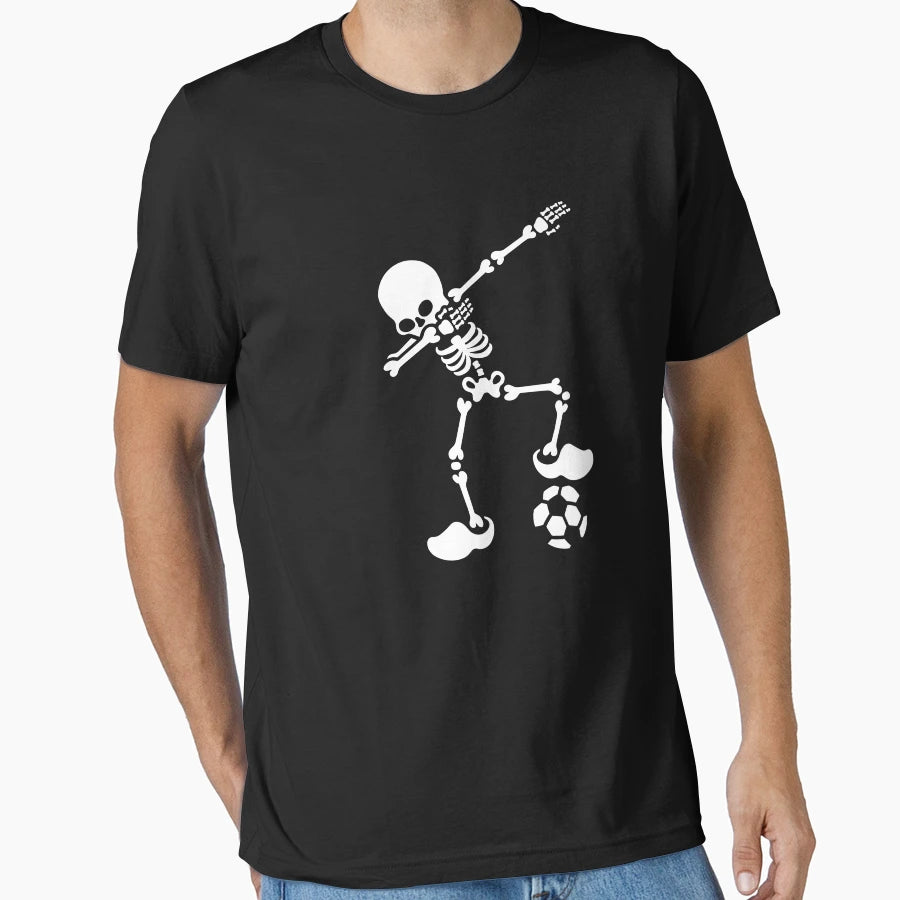 Dab Dabbing Skeleton Dutch Soccer T-Shirt - Minimalist Print for Adults - T-Shirt, Sweatshirt, Hoodie