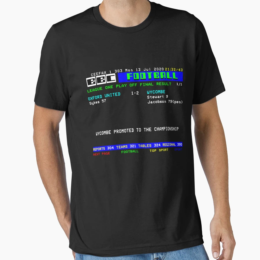 Wycombe Wanderers League One Play Off T-Shirt - Trendy Graphic for Adults - T-Shirt, Sweatshirt, Hoodie