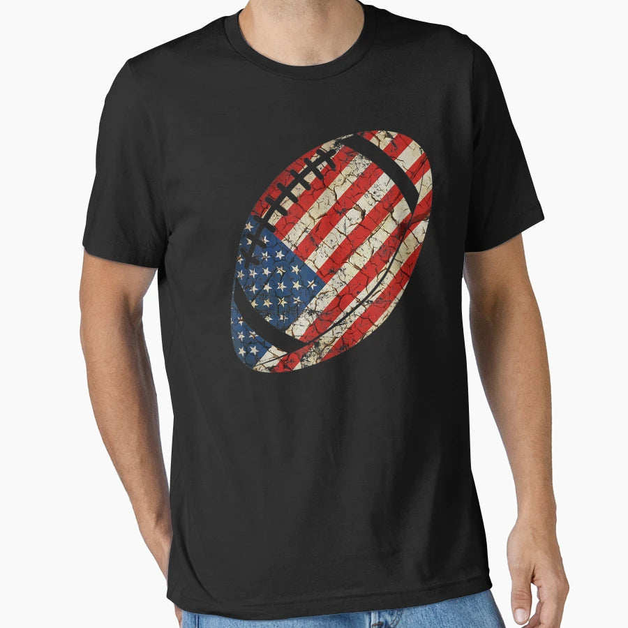 American Football Lovers 4Th July American T-Shirt - Unique Graphic Unisex - T-Shirt, Sweatshirt, Hoodie