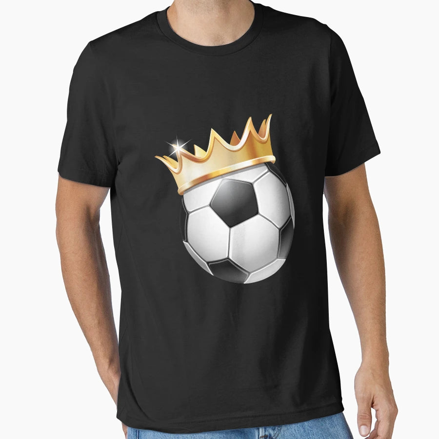 Awesome Soccer Ball Gold Crown Gift T-Shirt - Unique Graphic for Adults - T-Shirt, Sweatshirt, Hoodie