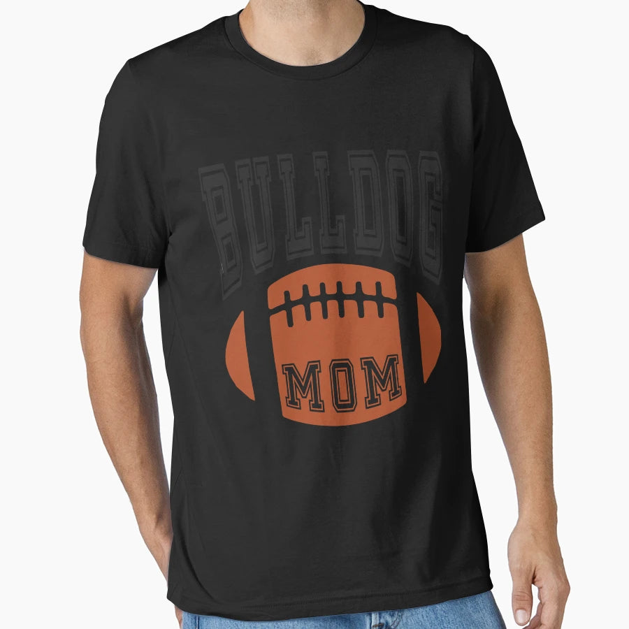 Funny Baseball Gift Bulldog Mom T-Shirt - Aesthetic Graphic for Adults - T-Shirt, Sweatshirt, Hoodie