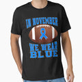 November Bow Blue Support Month T-Shirt - Streetwear Style for Adults - T-Shirt, Sweatshirt, Hoodie