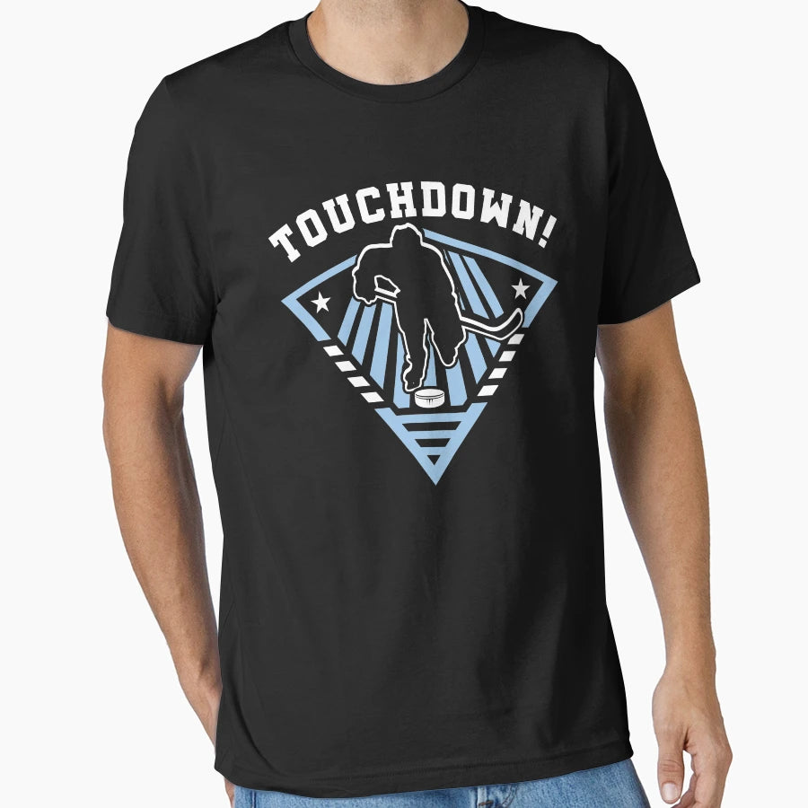 Funny Touchdown Hockey Player Scoring T-Shirt - Aesthetic Graphic Unisex - T-Shirt, Sweatshirt, Hoodie