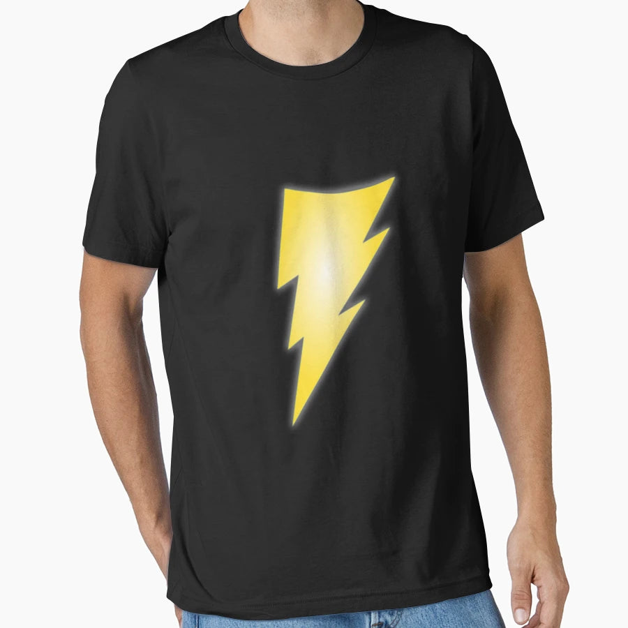 Black Adam Lightning T-Shirt - Aesthetic Graphic for Adults - T-Shirt, Sweatshirt, Hoodie