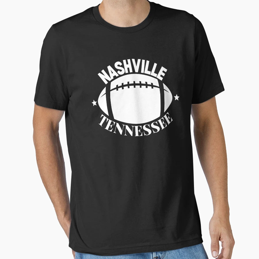 Nashville Tennessee Football T-Shirt - Aesthetic Graphic Men Women - T-Shirt, Sweatshirt, Hoodie